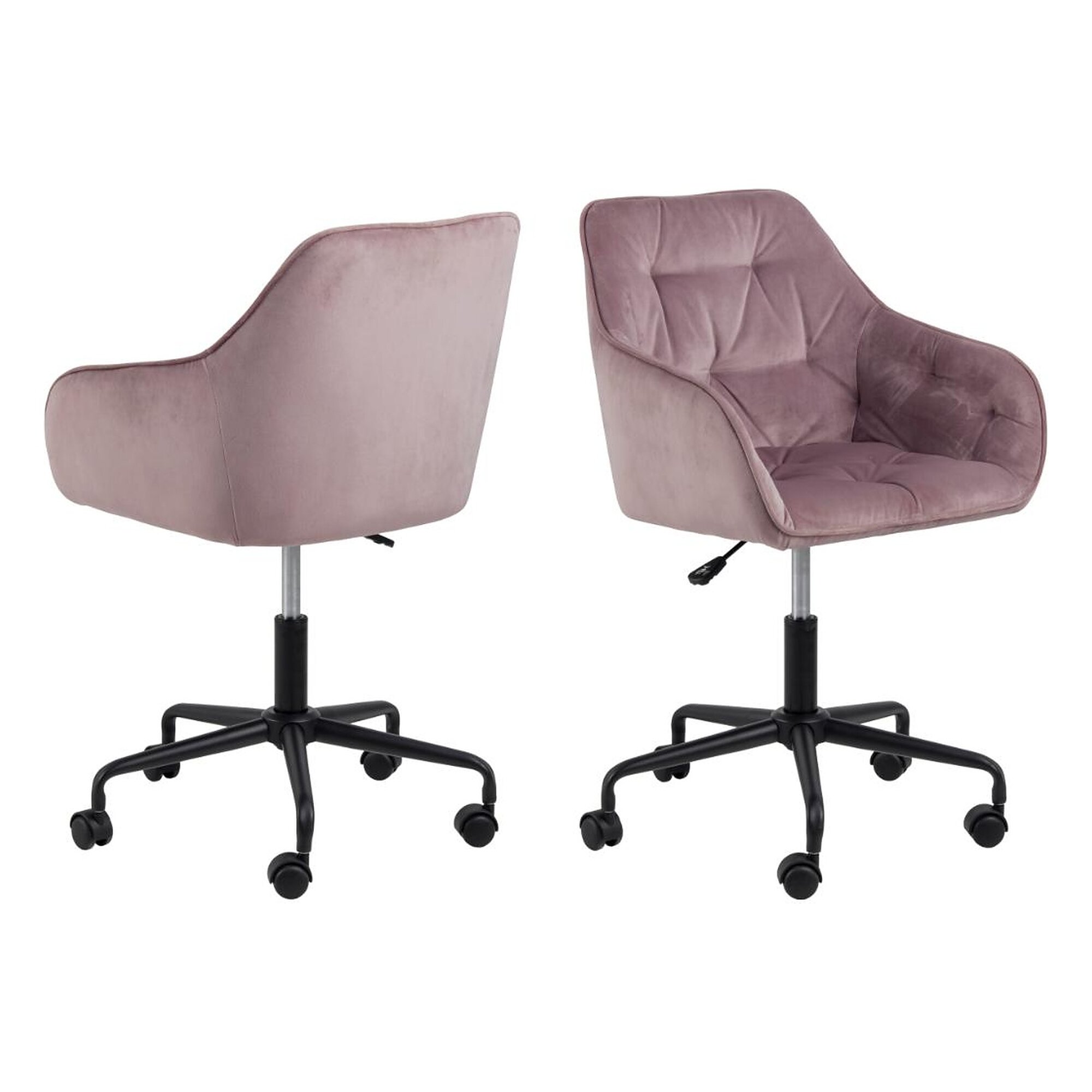 Actona »Brooke« Bürostuhl Stoff dusty rose