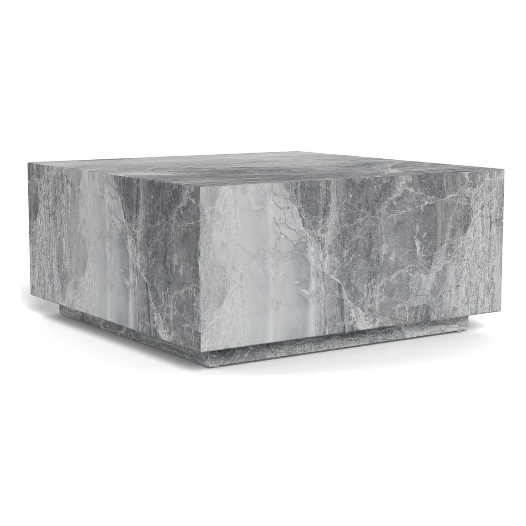 Actona »Dice« Couchtisch Marmordekor River grau 90x42x90 cm