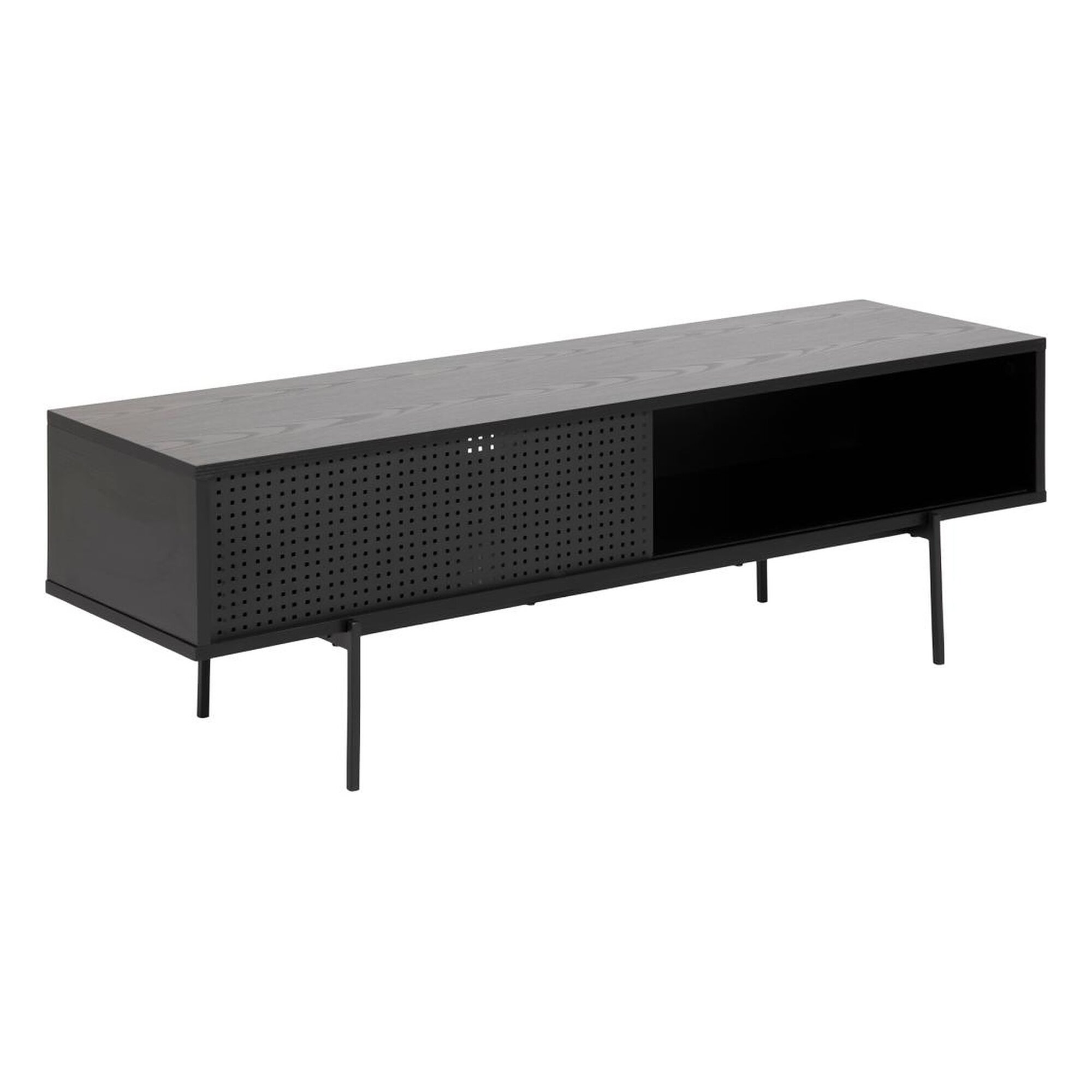Actona »Angus« TV-Tisch Esche schwarz Dekor 140x44,5x40 cm
