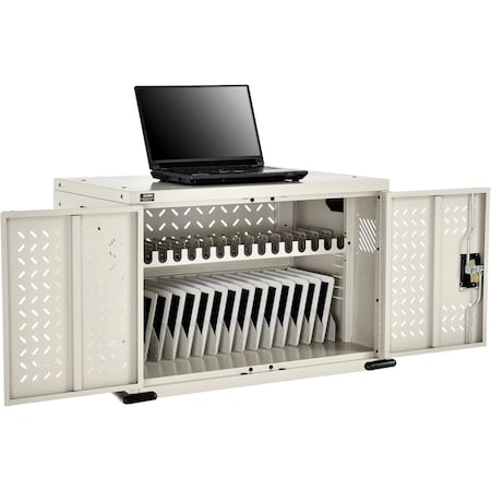 GLOBAL INDUSTRIAL 670051PY 16-Device Charging Cabinet for Chromebooks and