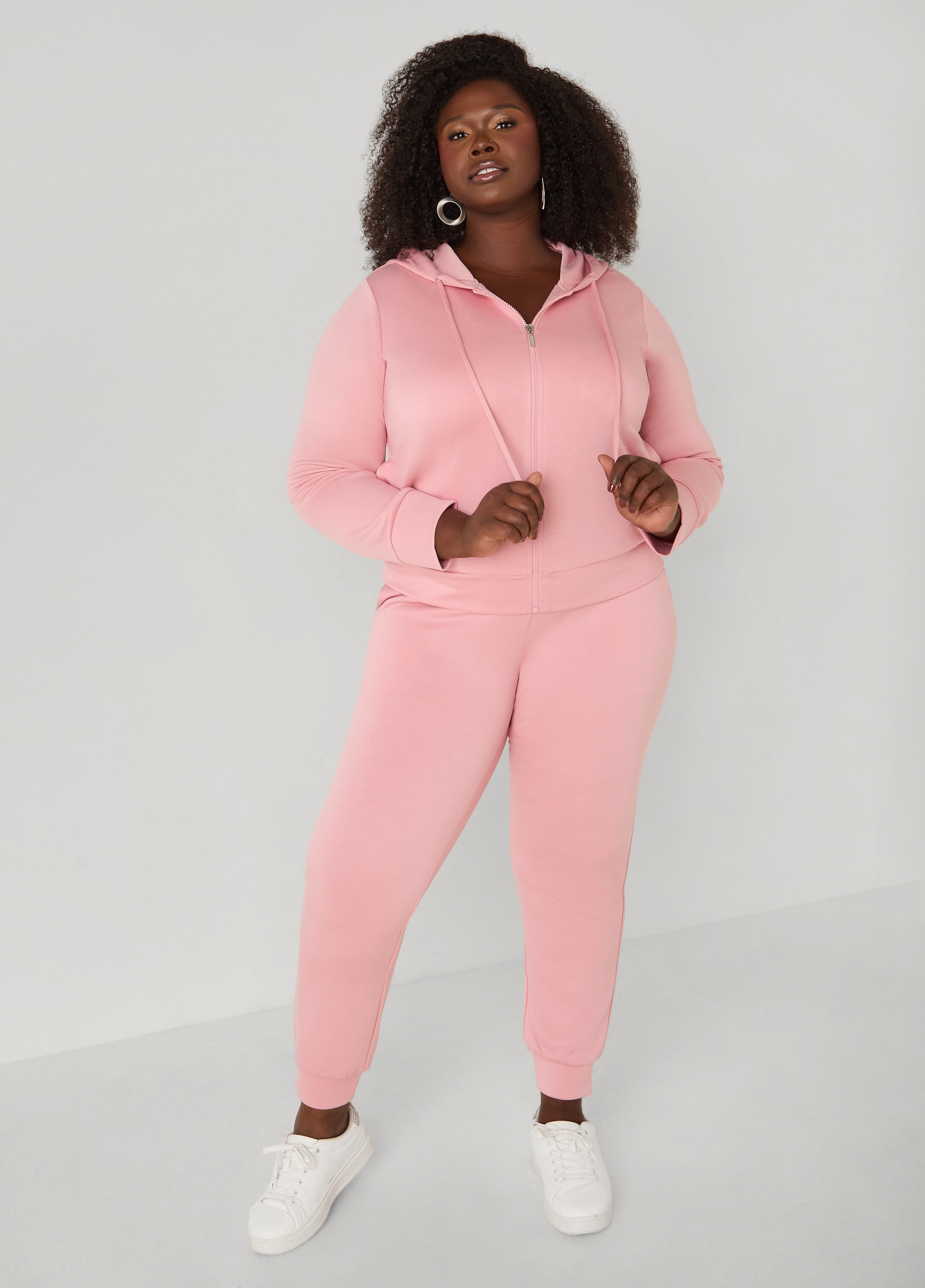 Plus Size High Waist Luxe Soft Scuba Joggers