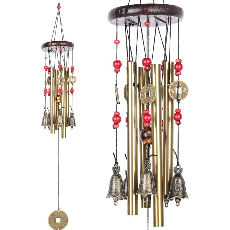 ~New Sale Large Wind Chime Tubes Bells Metal Church Bell Outdoor Garden Home Garden Decor Hanging Wind Chime Symbol Of Good Luck