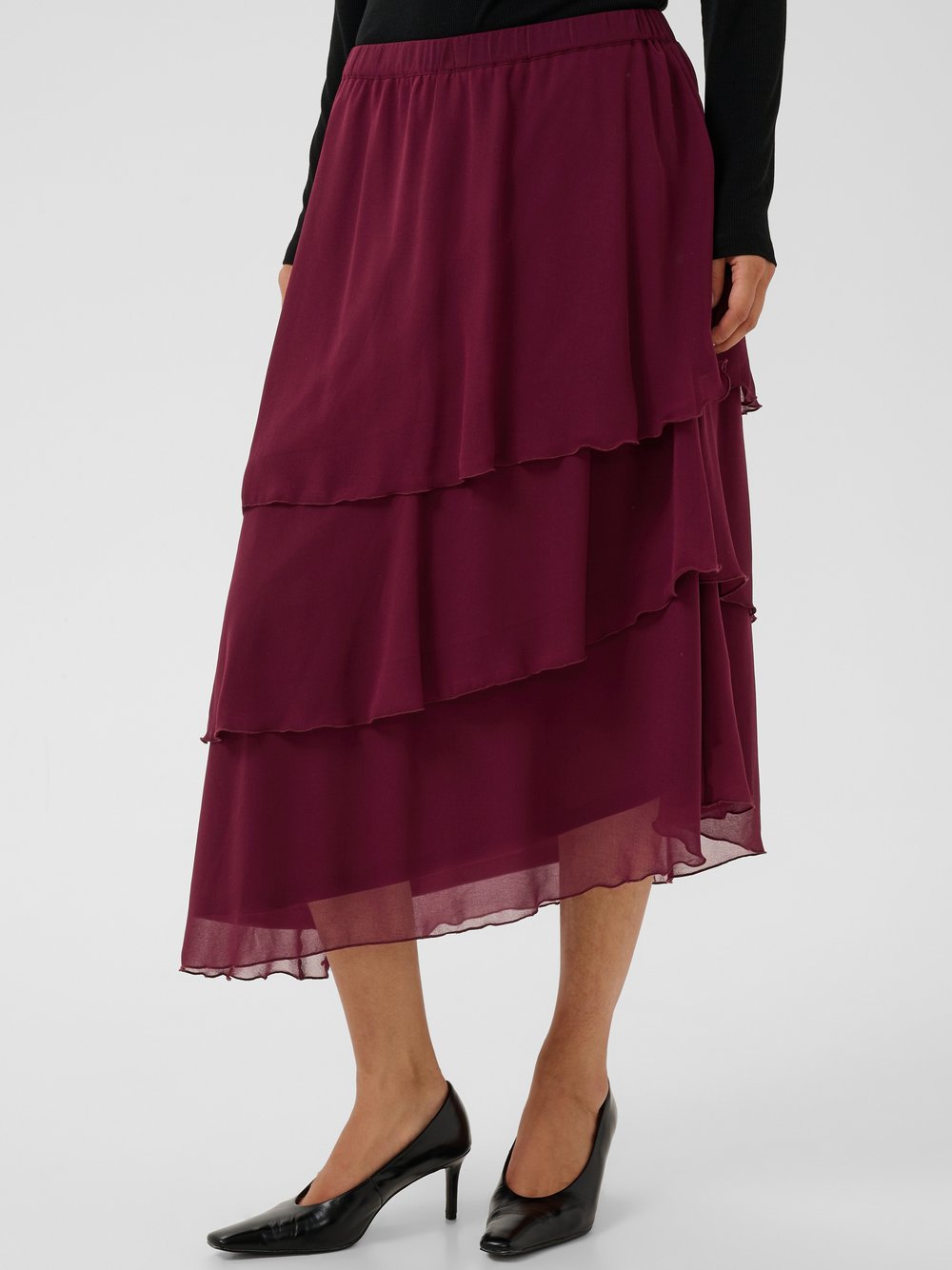 Culture Rock CUleana Elastische Taille Damen bordeaux, L
