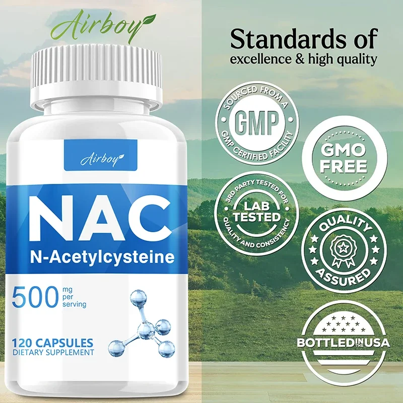 NAC - N-Acetylcysteine - Respiratory Health, Immune Health, Promote Liver and Kidney DetoxificationSupplements