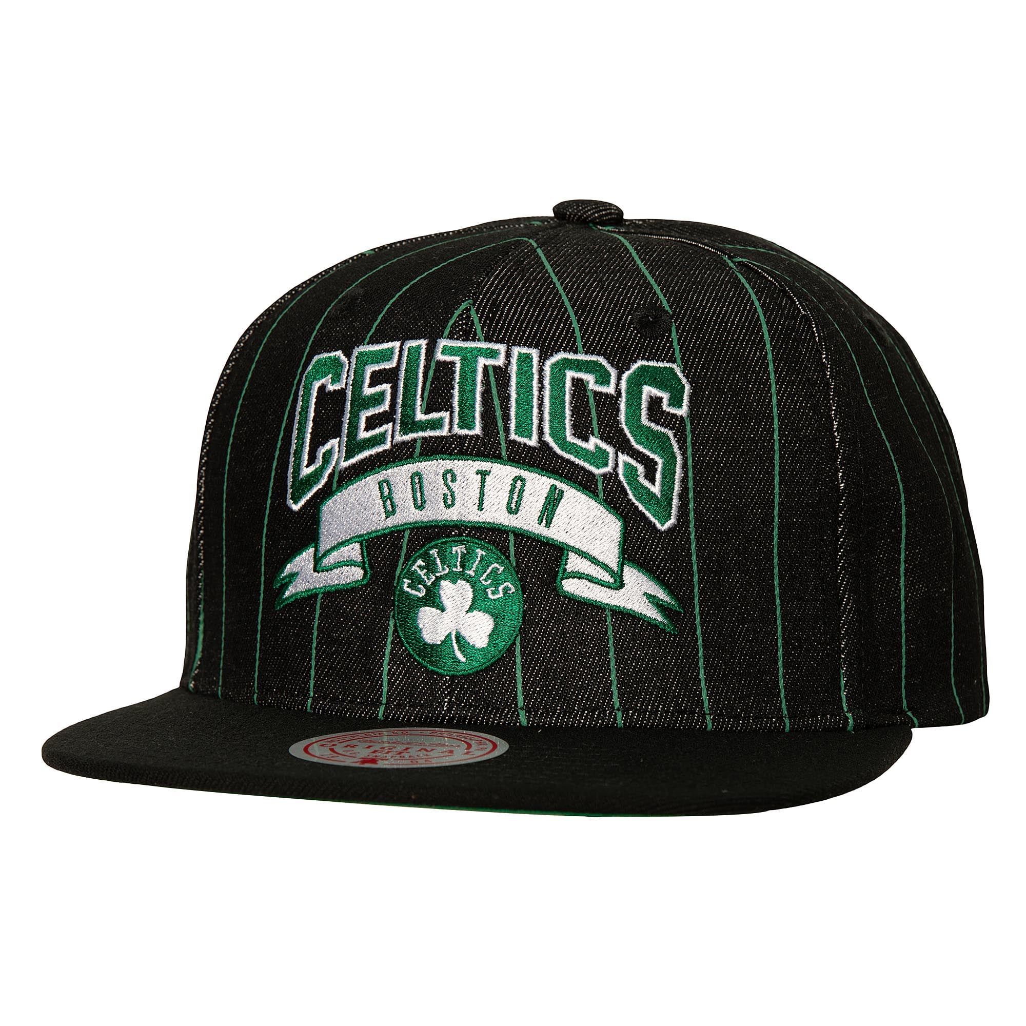 Boston Celtics NBA Dem Stripes Snapback Cap