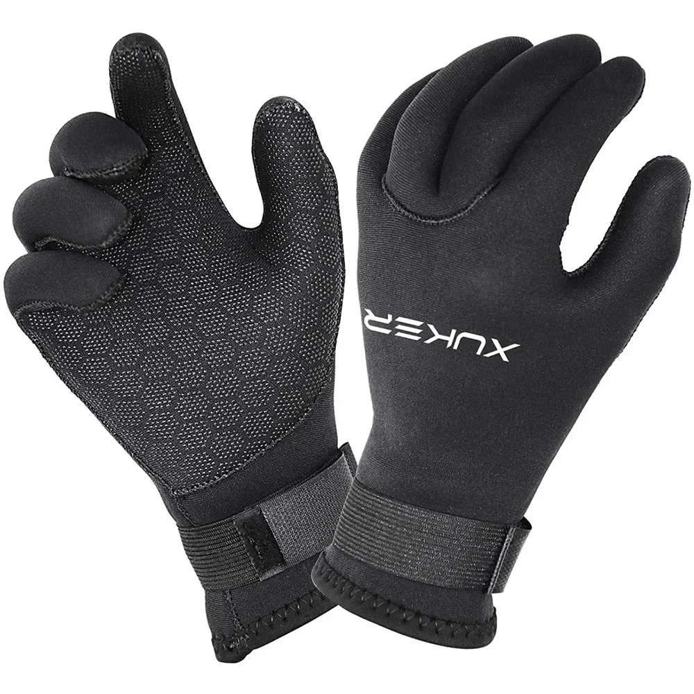 Gants de plongée en néoprène de 3 mm et 5 mm, chauds, pour la plongée avec tuba, le canoë, le surf, le kayak, la pêche sous-marine, le ski nautique et les sports nautiques.