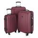 HAUPTSTADTKOFFER - Wedding - Hand luggage Carry on luggage Hardside Hard Shell suitcase Trolley, approved for baggage regulations of almost every Airline, TSA, 55 cm, 42 Lite, Brown