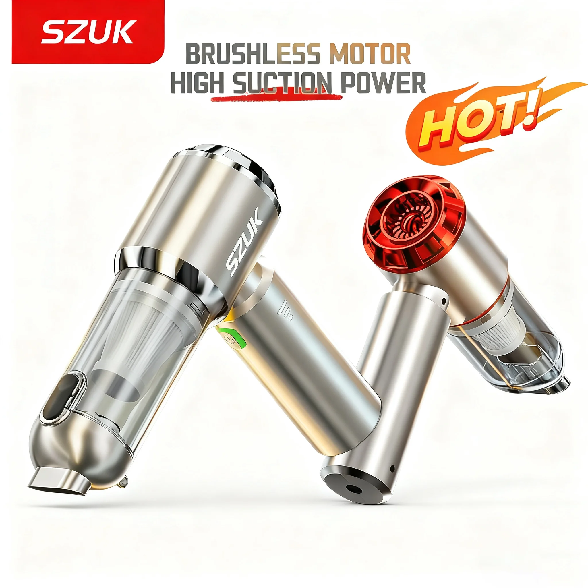 SZUK aspirateur de voiture Portable puissant aspirateur sans fil 985000Pa forte aspiration Mini aspirateur à main pour voiture aspirateurs sans fil aspirateur pour voiture aspirateur maison aspirateur sans fil