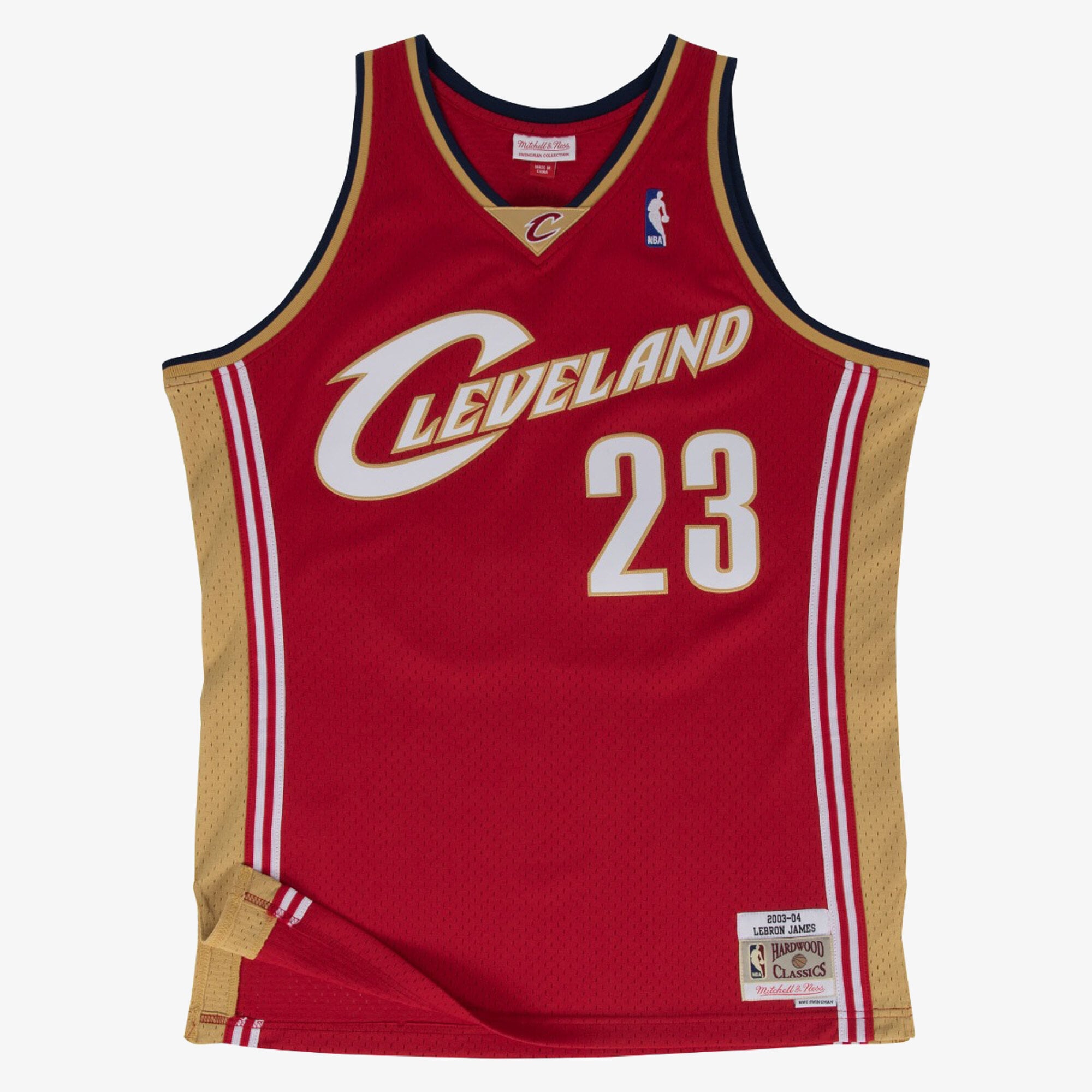 Maillot Mitchell & Ness Swingman des Cleveland Cavaliers Route LeBron James 2003-04 - Homme Taille: L