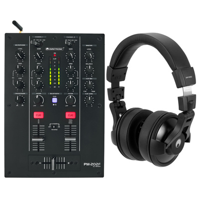 Omnitronic PM-202F Headphone Bundle