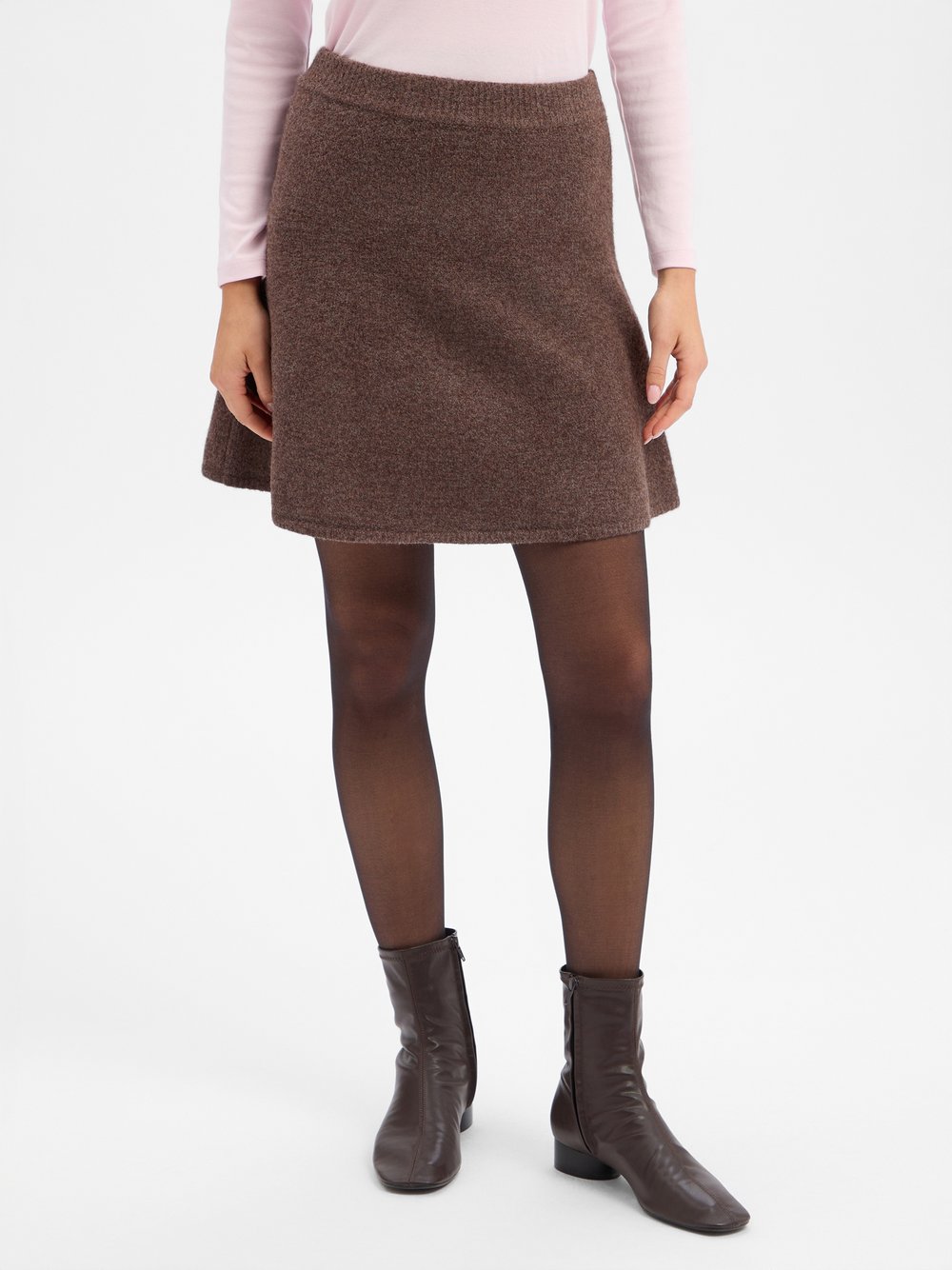 Neo Noir Strickrock mit Wollanteil Damen schoko, 42