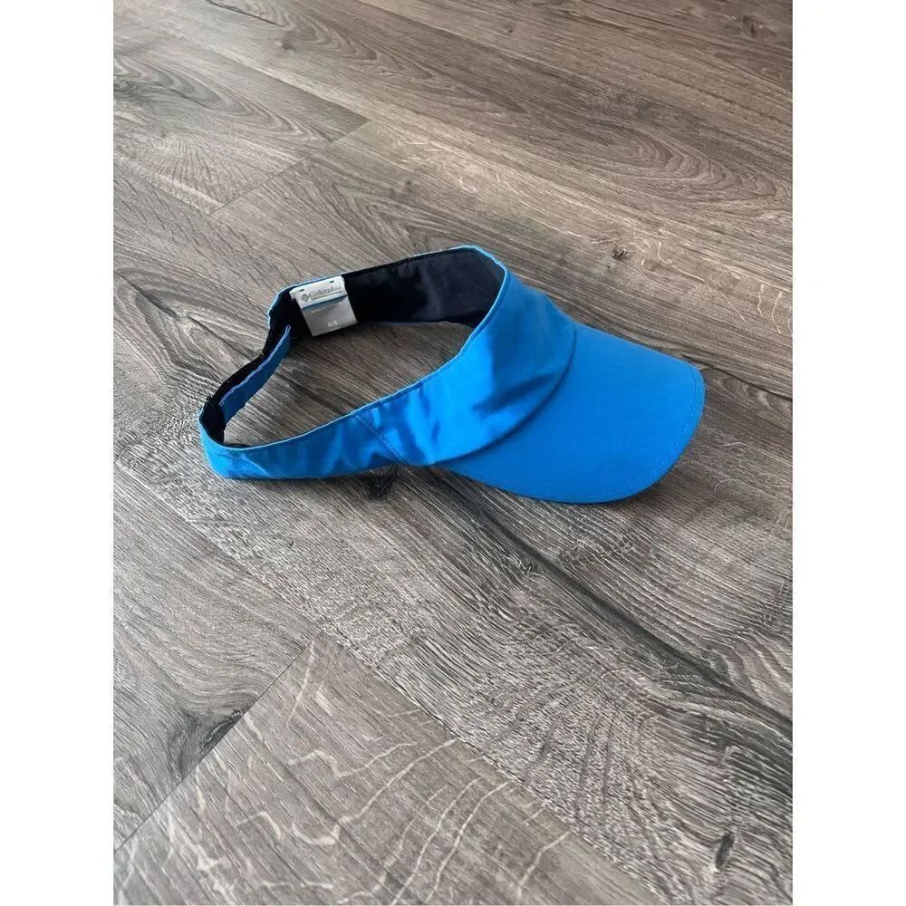 Columbia Accessories | Columbia Visor Hat Mens Golf One Size Cap Blue Beach Outdoor Sport Logo Pleasant | Color: Blue | Size: Osuk