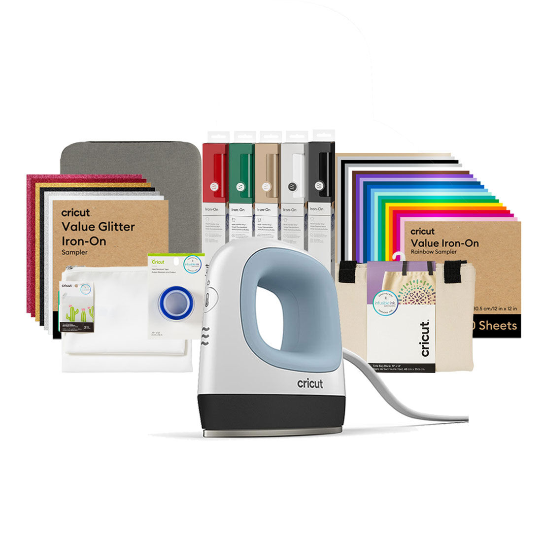 Cricut EasyPress Mini | Zen Blue + Everything Bundle