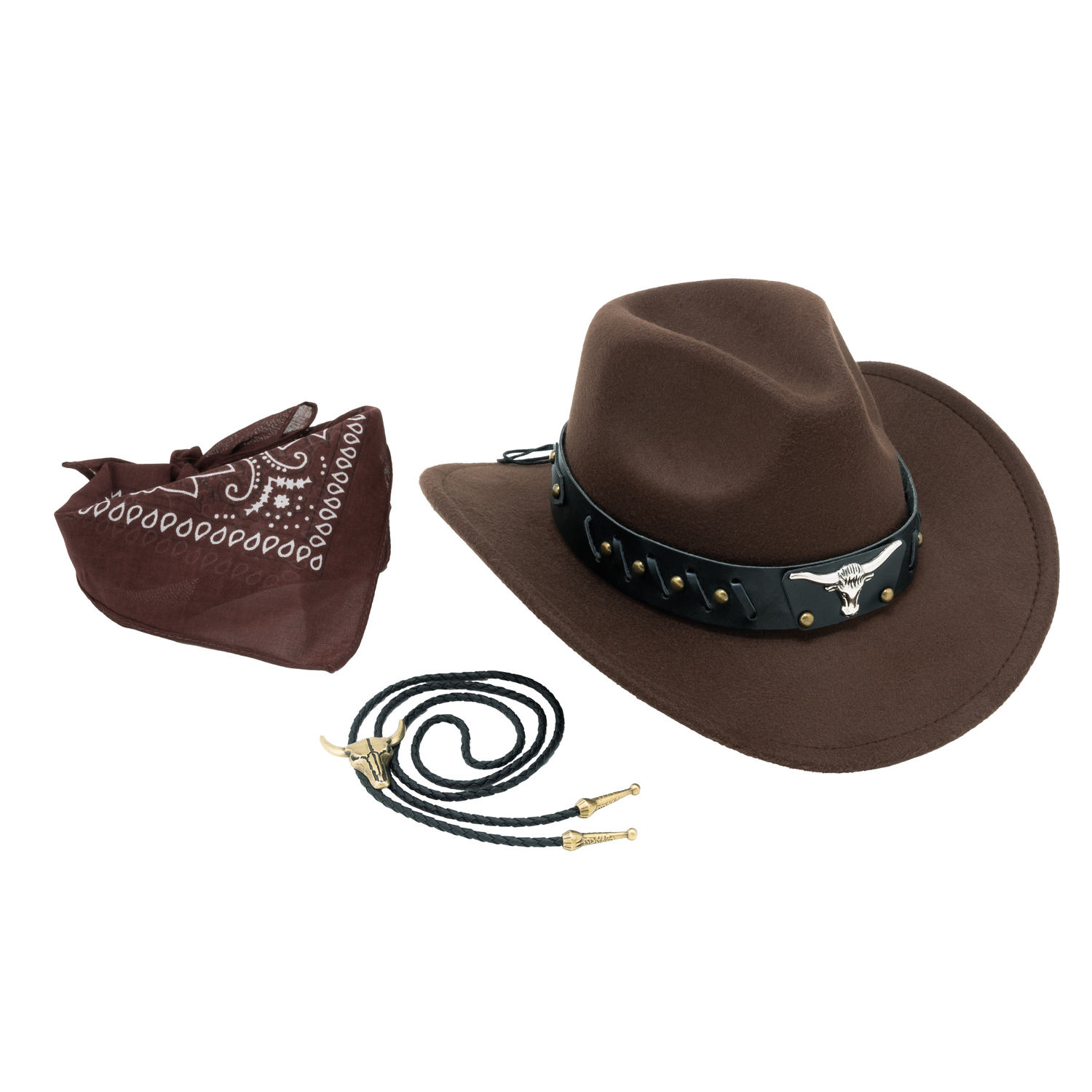 Lot accessoires "cowboy", 3 pièces