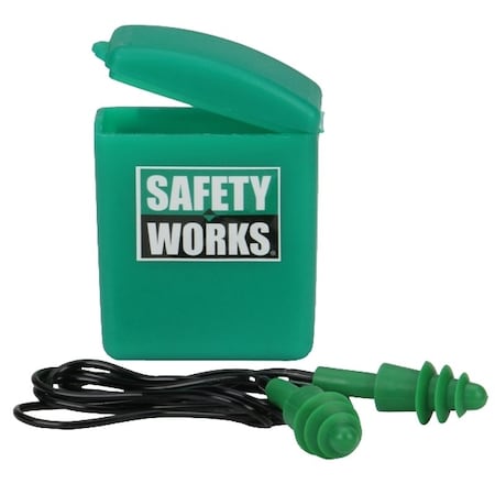 MSA SAFETY SWX00353 SAFETY WORKS Ear Plugs, 23 dB NRR, Rubber Ear Plug - MSA SAFETY