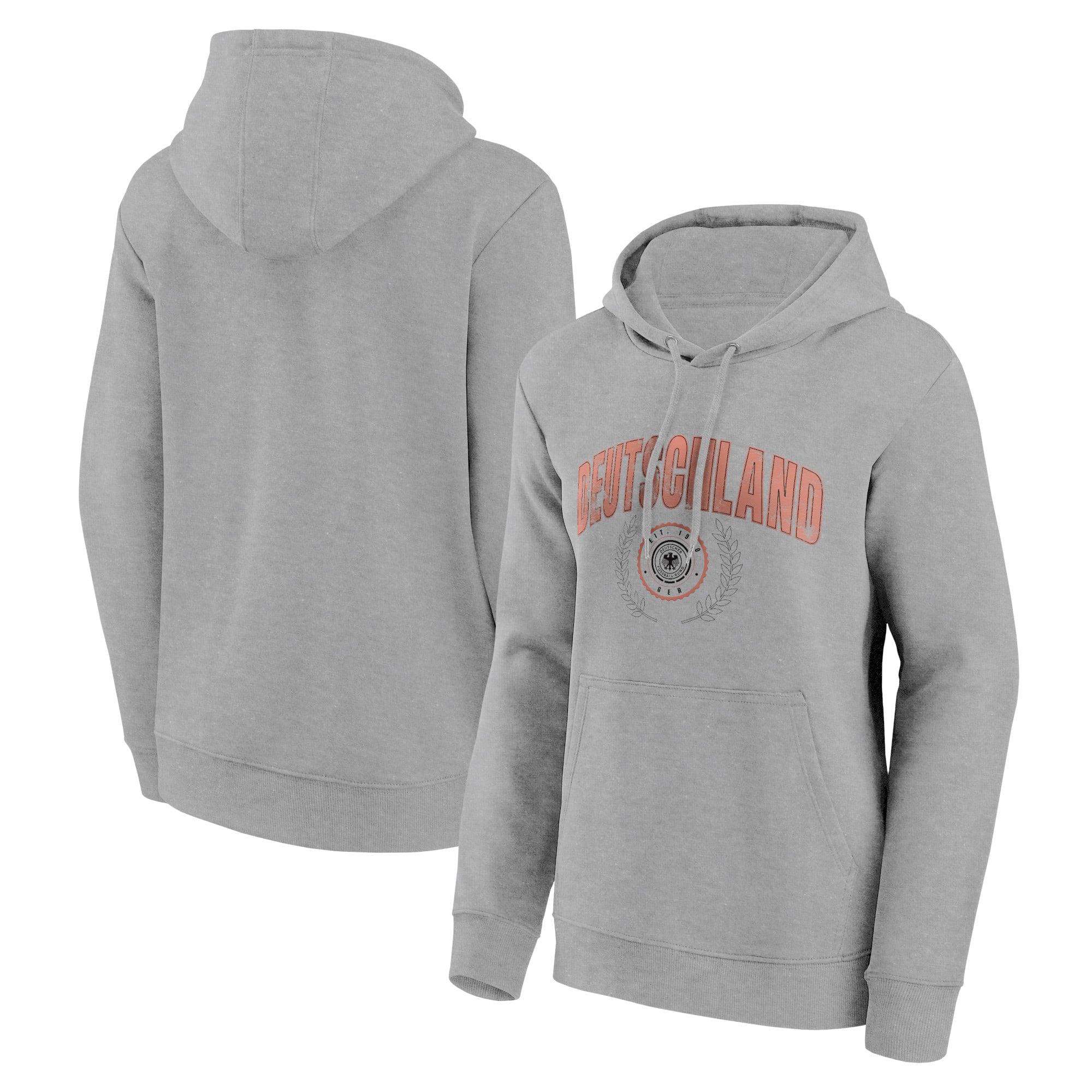 DFB Rebel Academia Grafik-Hoodie – Sports Grey Heather – Damen