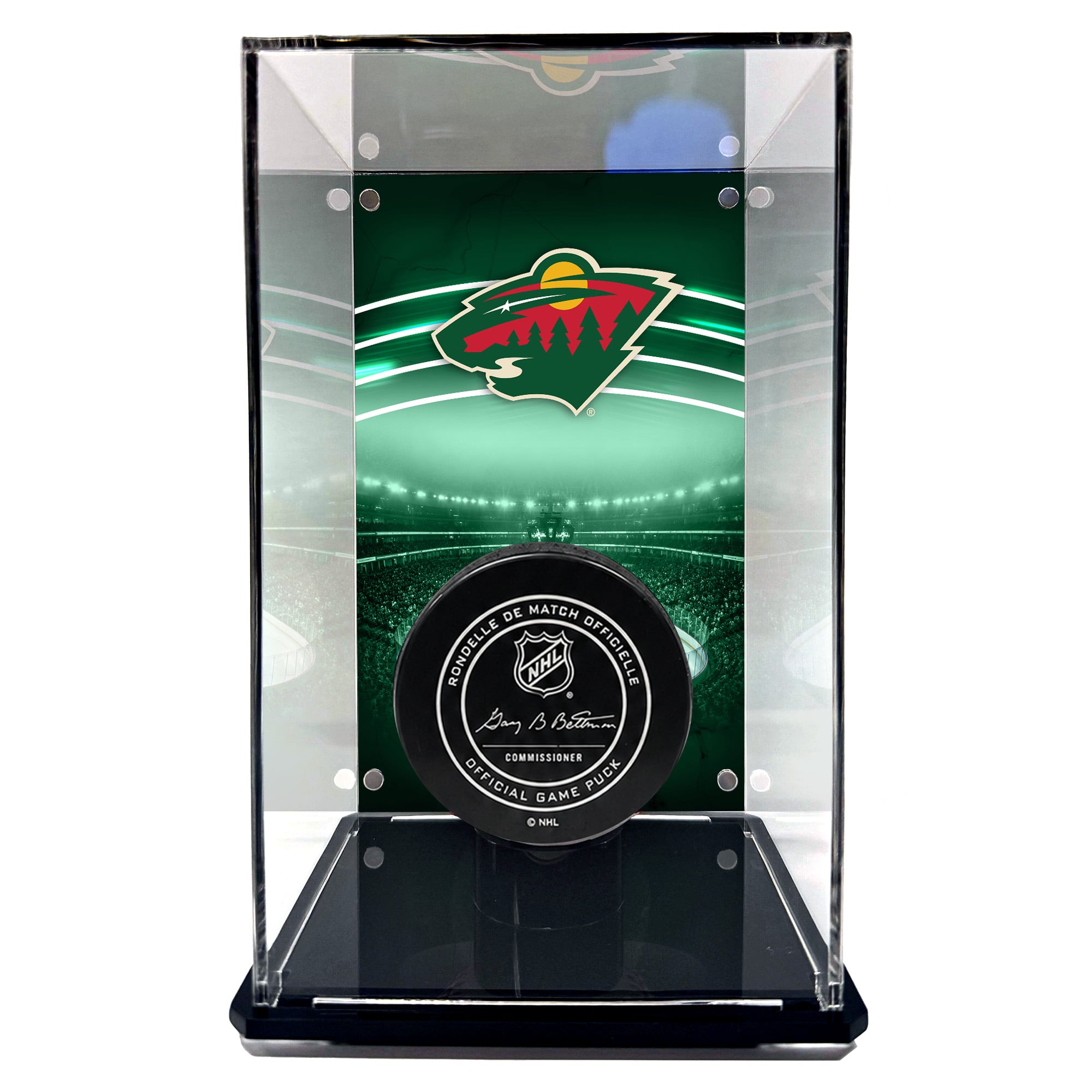 Minnesota Wild Puck-Vitrine mit Bild