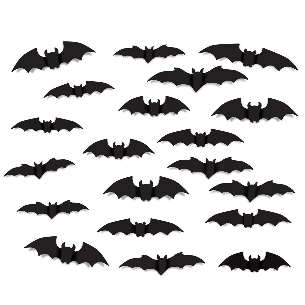 Halloween Bat Silhouette Decorations 20 Piece Black Cutout Set For Spooky Party Decor Halloween Bat Silhouette Decorations 20 Piece Black Cutout Set For Spooky Party Decor