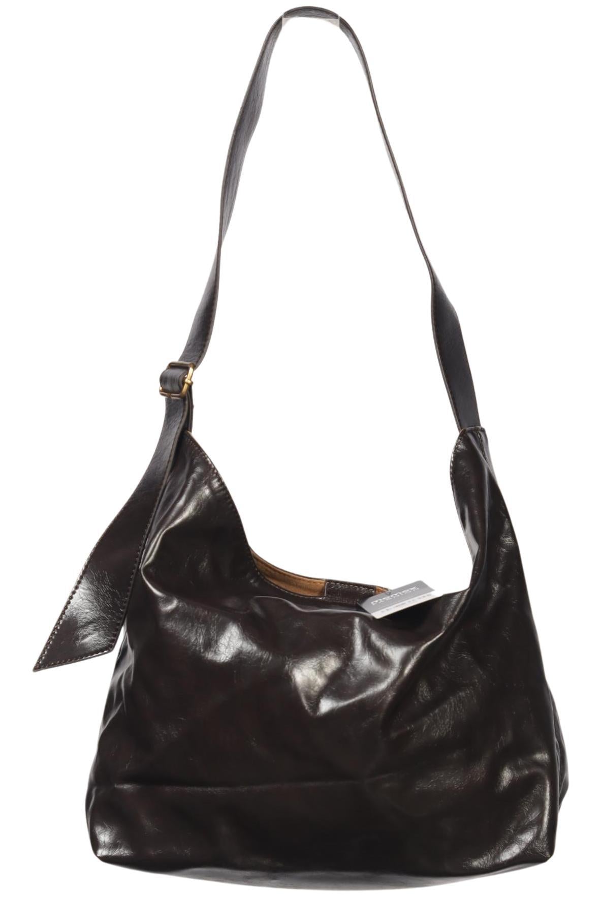 Zara Damen Handtasche gross, Gr. , Braun, Kunstleder
