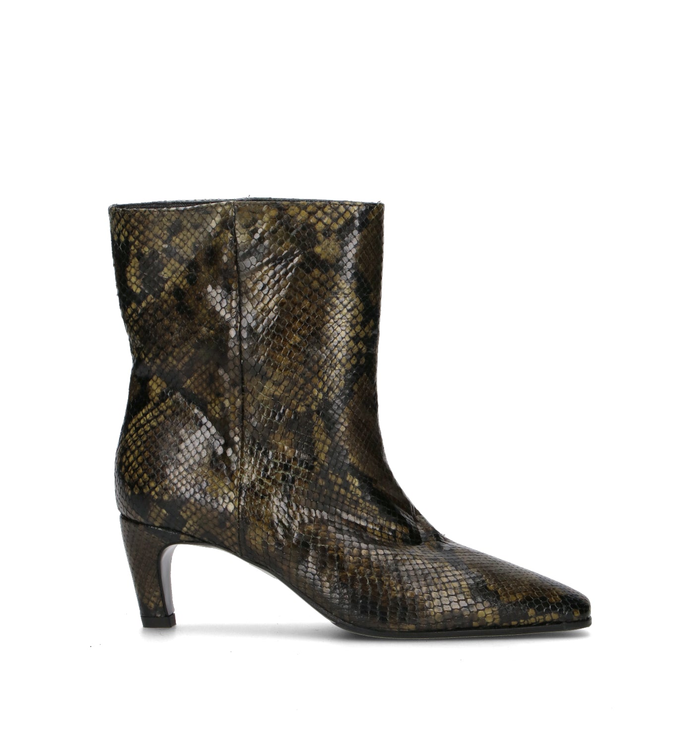 STRATEGIA Tronchetto donna militare in pelle