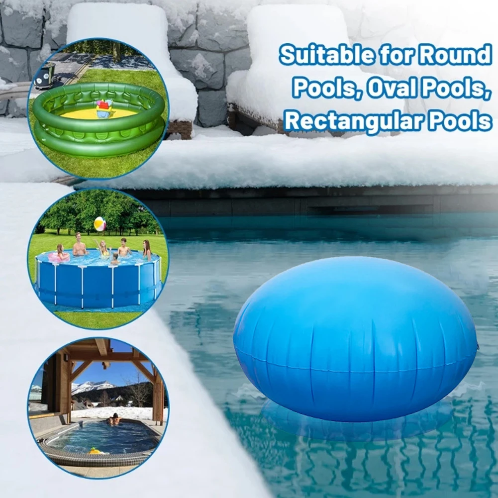 Coussin gonflable rond pour piscine 5 x 5 pour piscine hors sol, coussin de protection hivernale pour piscine, coussin gonflable pour piscine hors sol