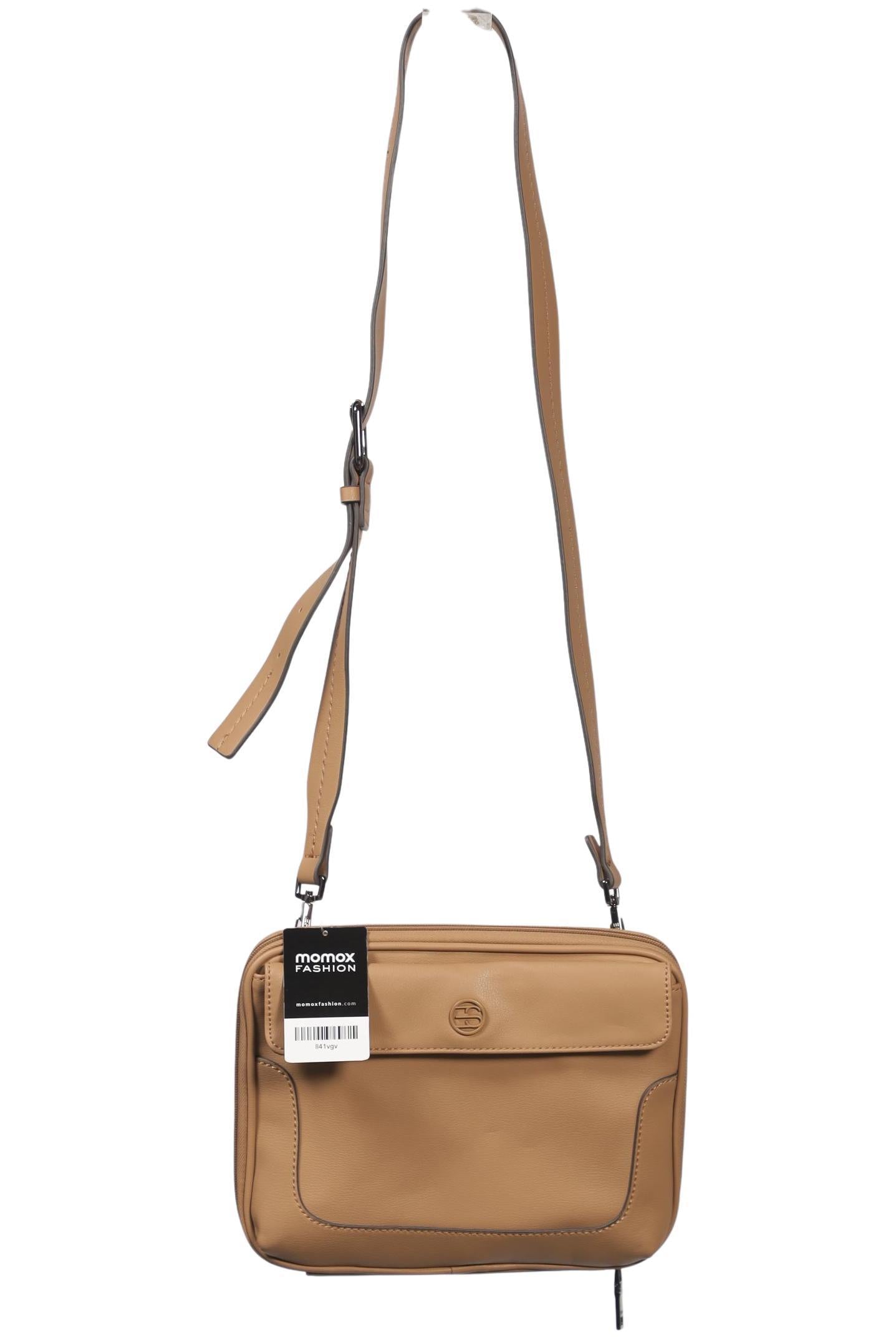 Esprit Damen Handtasche klein, Gr. , Beige, Kunstleder