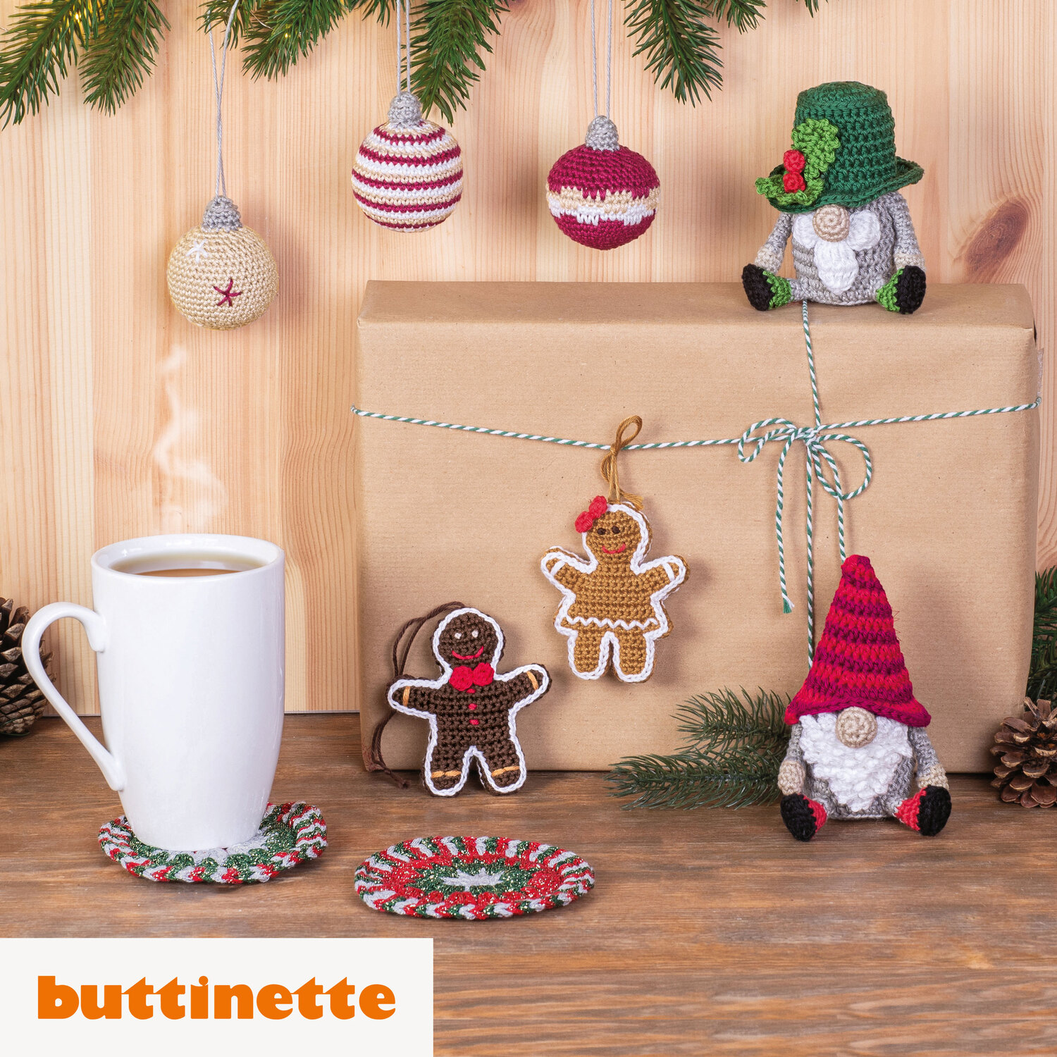 Häkelanleitung – Weihnachtliche Amigurumis aus Woll Butt Camilla Mini-Knäuel und Glow