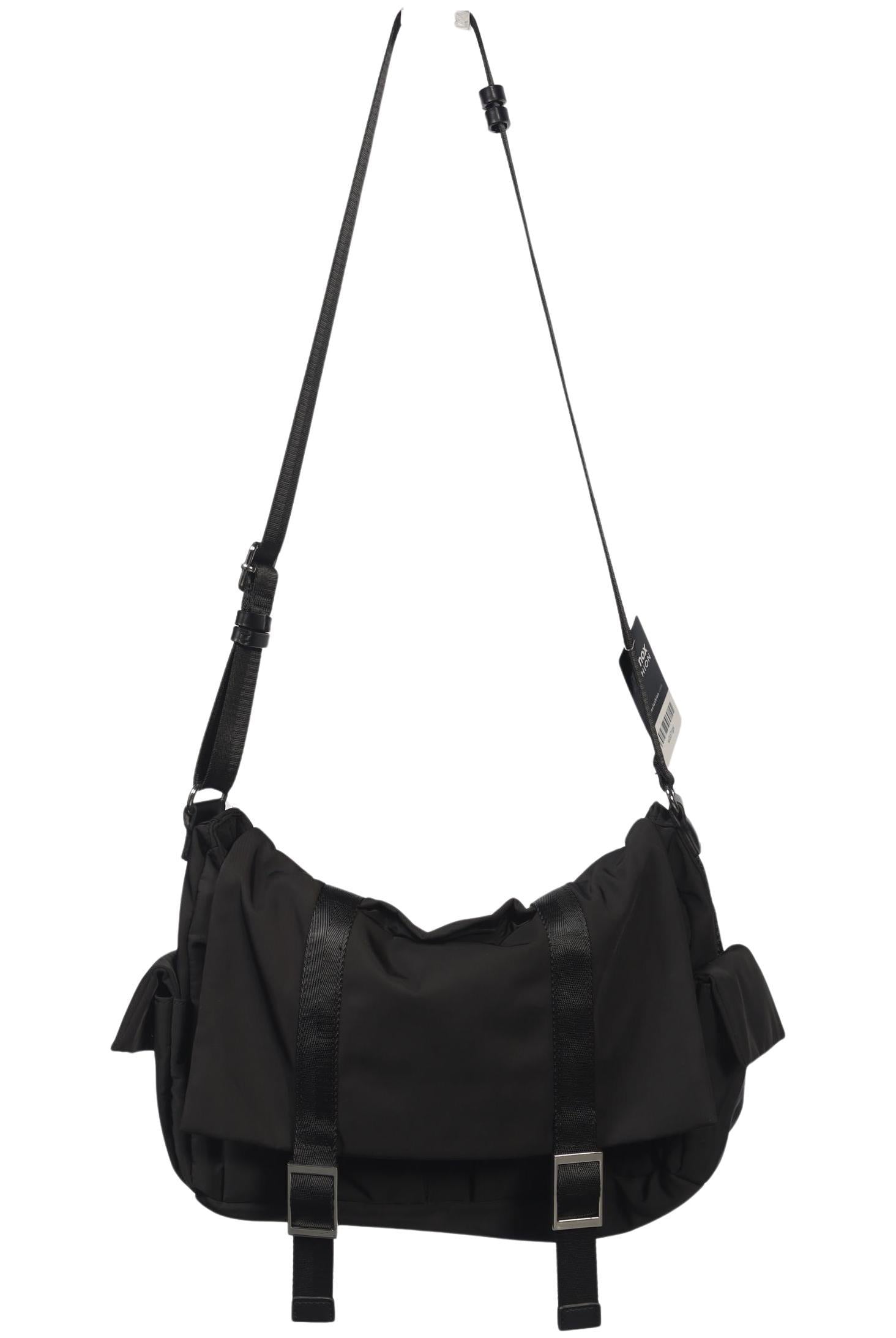 Zara Damen Handtasche gross, Gr. , Schwarz, Synthetik