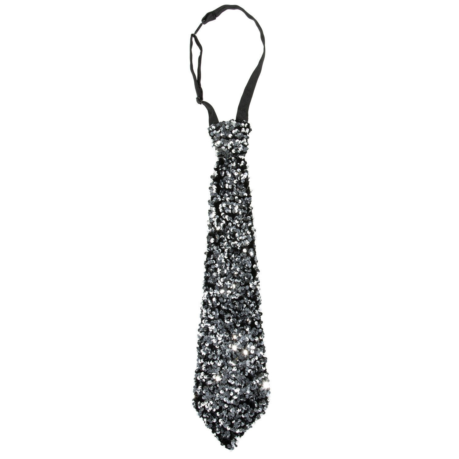 Cravate "Paillettes", argenté