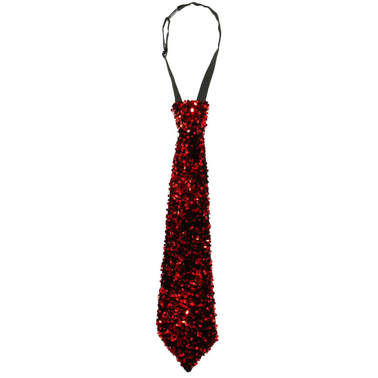 Cravate "Paillettes", rouge