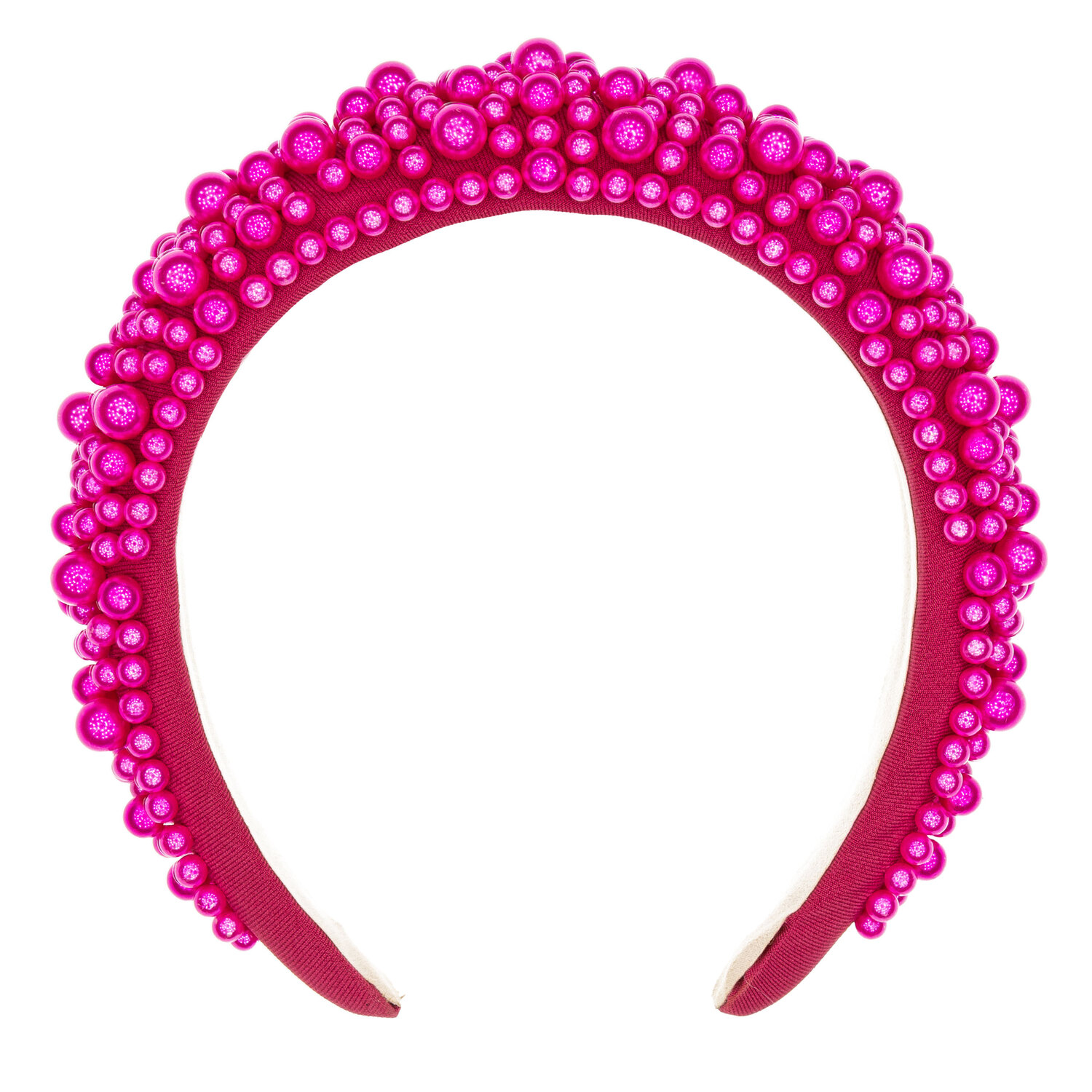 Haarreif Perlen, pink