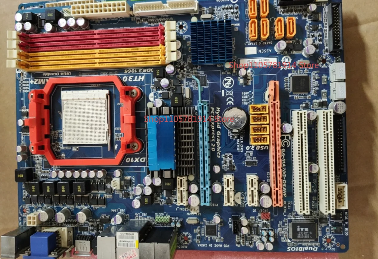 Pour carte mère Gigabyte GA-MA78G-DS3HP avec carte graphique intégrée, grand format, mémoire AM2/AM3DDR2