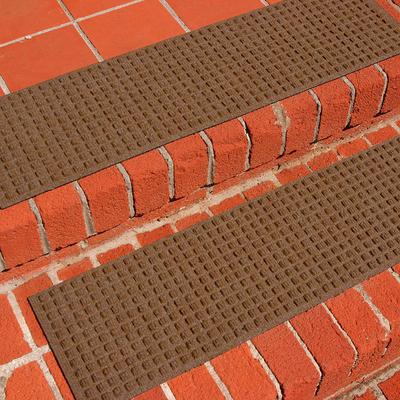 Set of 4 Water & Dirt Shield Stair Tread Mats - Bluestone - Frontgate
