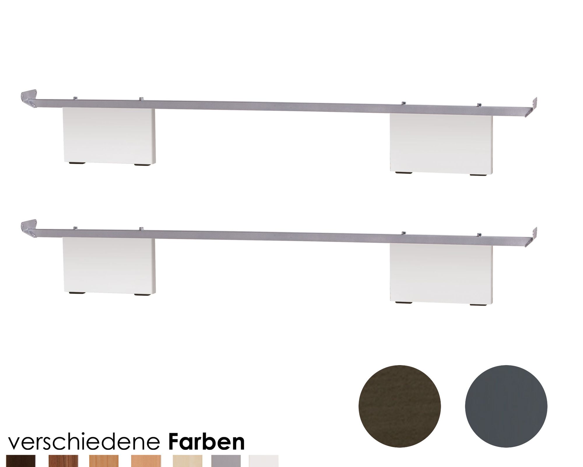 Hasena Soft-Line Füsse Vilo 20 cm / 160 cm / Buche kirschbaumfarbig, lackiert