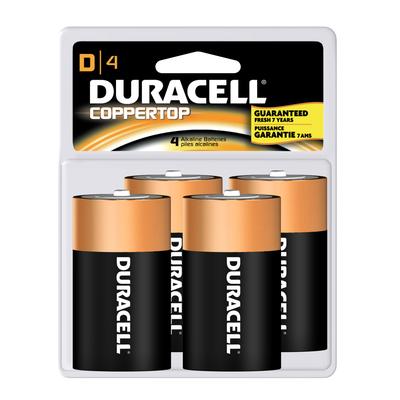 Duracell Coppertop D - 4PK