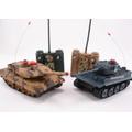 Remote Controlled Model Infra Red Battle Tanks (Set of Two) Simulated battle noises with moving turrets. A great game for two!