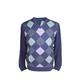 Ashworth Mens Pattern Sweater - Blue Large