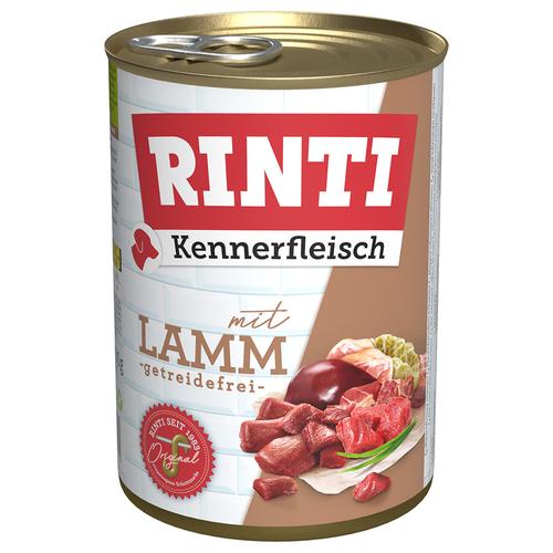 24x400g Kennerfleisch Lamm RINTI Hundefutter nass