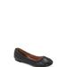 Lucky Brand Emmie Ballet Leather Flats in Black, Size 8