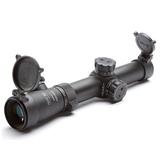 Hi-Lux Optics Close to Medium Range 1-4X24 Rifle Scope 30mm Main Tube Tactical Green Illumination Matte Black Small CMR-AK762