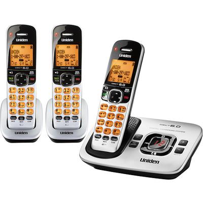 Uniden DECT 6.0 Expandable Cordless Phone System with Digital Answering System - UN-D1780-3