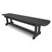 POLYWOOD® Park 48" Backless Outdoor Bench Plastic in Gray | 17 H x 72 W x 14.75 D in | Wayfair PBB72GY
