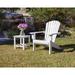 POLYWOOD® Seashell 18" Outdoor Side Table Plastic in Gray | 18 H x 17.75 W x 17.75 D in | Wayfair SH18GY