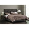 Skyline Furniture Standard Bed Upholstered/Metal in Black | 51 H x 56 W x 78 D in | Wayfair 541BEDPRMBLC