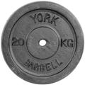 York Fitness Single Cast Iron Plate Weight Plate Home Gym Equipment Perfect for Fitness Bodybuilding Weight Lifting - 20kg