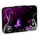 PEDEA Design Schutzhülle Notebook Tasche bis 15,6 Zoll (39,6cm), Purple Butterfly