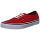 Vans U AUTHENTIC FIERY RED/BLACK VSCQ7ZW, Unisex-Erwachsene Sneaker, Rot (fiery red/black), EU 39