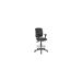 Boss Office & Home Black Multi-Function Drafting STool with Adjustable Arms