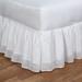 Cutwork Gathered Bedskirt White, Twin, White