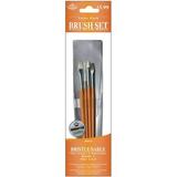Royal & Langnickel(R) Bristle/Sable Value Pack Brush Set-4/Pkg